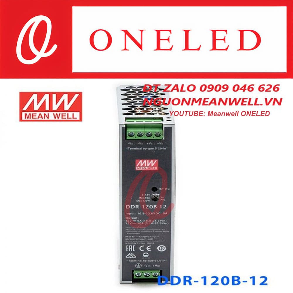 Giá Bộ Nguồn Meanwell DDR-120B-12 Giá Bộ Nguồn Meanwell DDR-120B-12