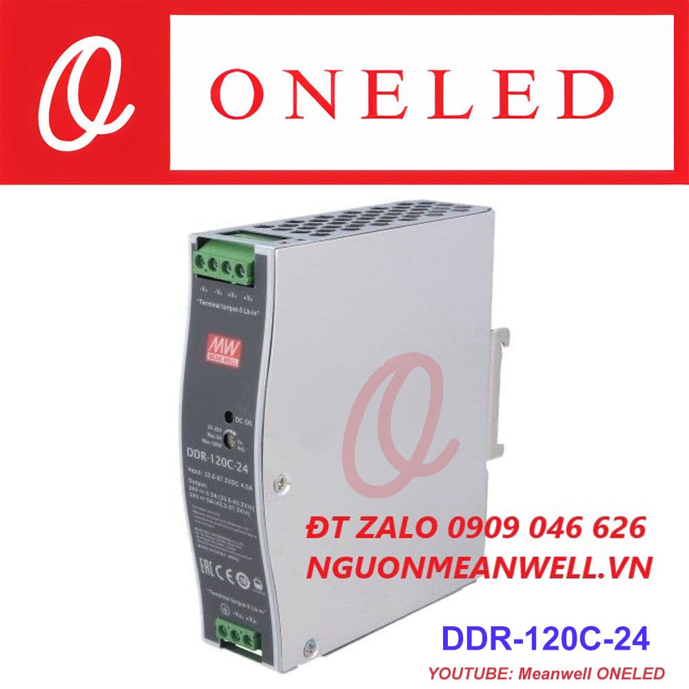 Giá Bộ Nguồn Meanwell DDR-120C-24 Giá Bộ Nguồn Meanwell DDR-120C-24