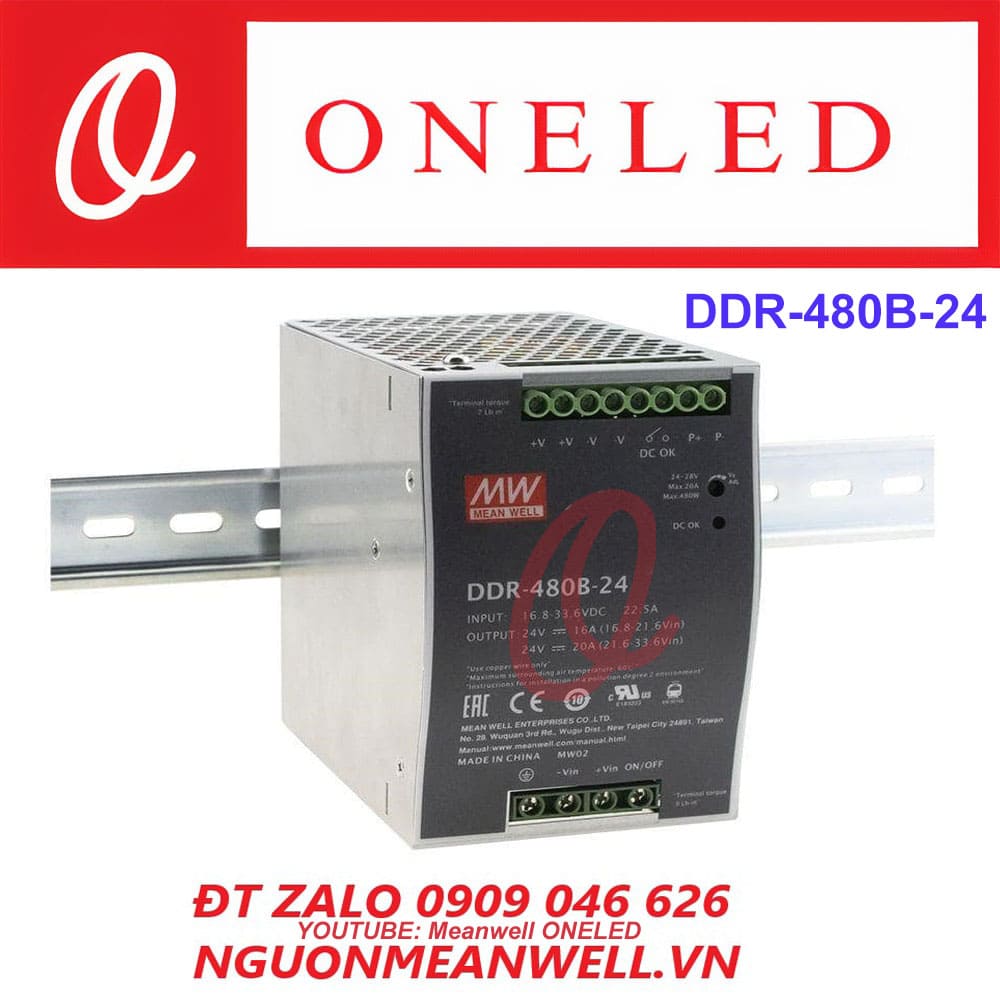 Giá Bộ Nguồn Meanwell DDR-480B-24 Giá Bộ Nguồn Meanwell DDR-480B-24