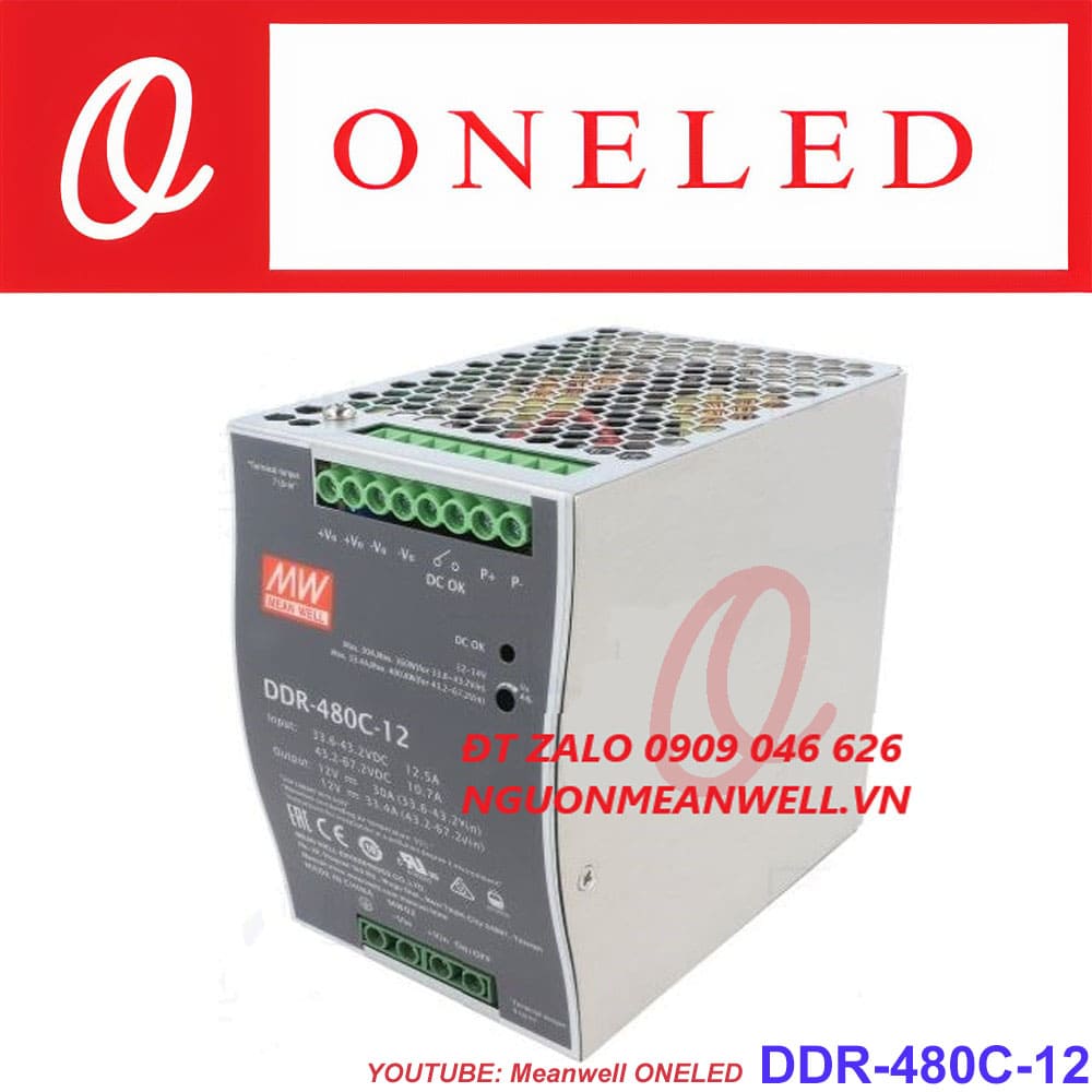 Giá Bộ Nguồn Meanwell DDR-480C-12 Giá Bộ Nguồn Meanwell DDR-480C-12