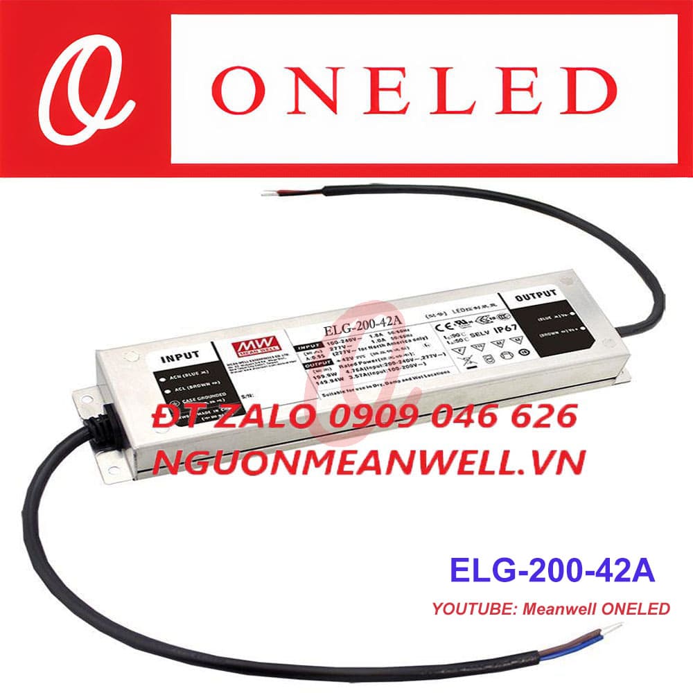 Giá Bộ Nguồn Meanwell ELG-200-42A Giá Bộ Nguồn Meanwell ELG-200-42A