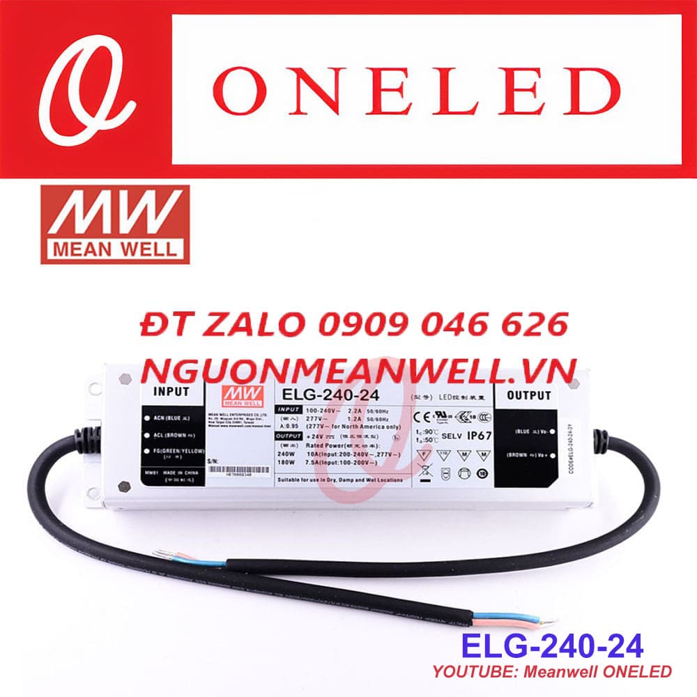 Giá Bộ Nguồn Meanwell ELG-240-24 Giá Bộ Nguồn Meanwell ELG-240-24