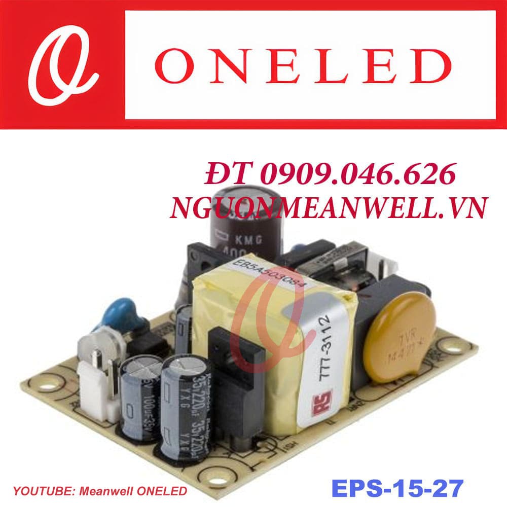 Giá Bộ Nguồn Meanwell EPS-15-27 Giá Bộ Nguồn Meanwell EPS-15-27