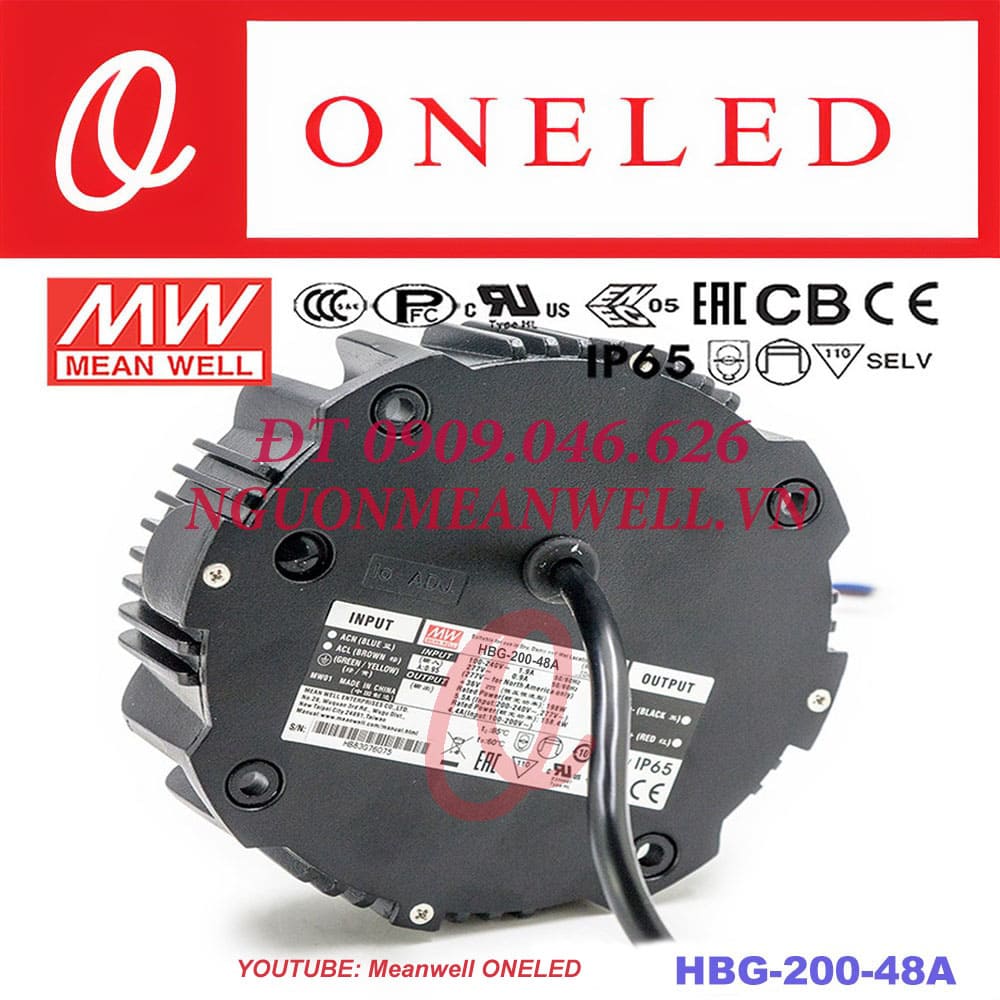 Giá Bộ Nguồn Meanwell HBG-200-48A Giá Bộ Nguồn Meanwell HBG-200-48A