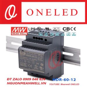 Giá Bộ Nguồn Meanwell HDR-60-12