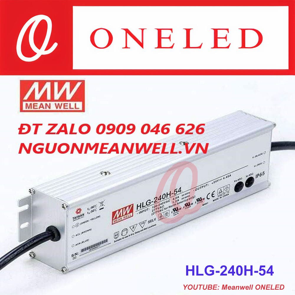 Giá Bộ Nguồn Meanwell HLG-240H-54 Giá Bộ Nguồn Meanwell HLG-240H-54