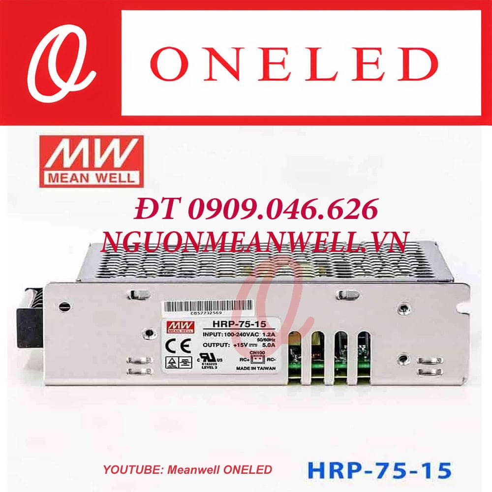 Giá Bộ Nguồn Meanwell HRP-75-15 Giá Bộ Nguồn Meanwell HRP-75-15
