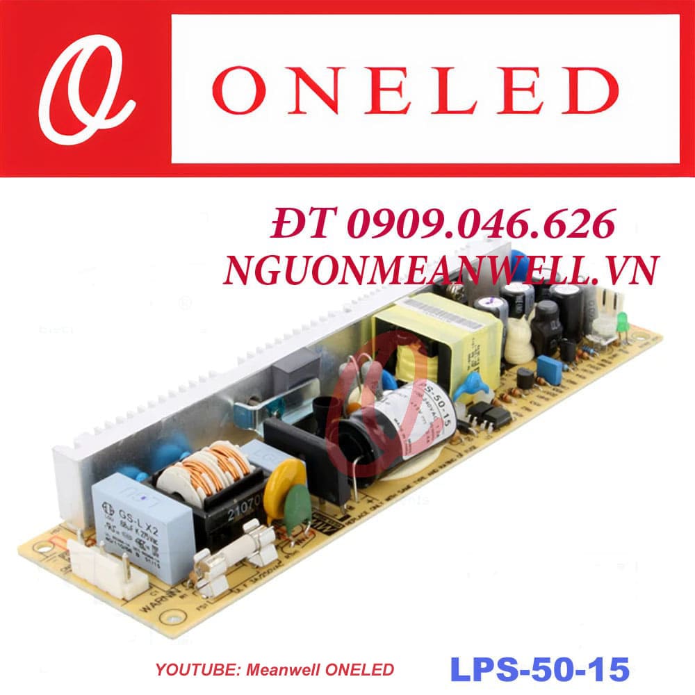 Giá Bộ Nguồn Meanwell LPS-50-15 Giá Bộ Nguồn Meanwell LPS-50-15