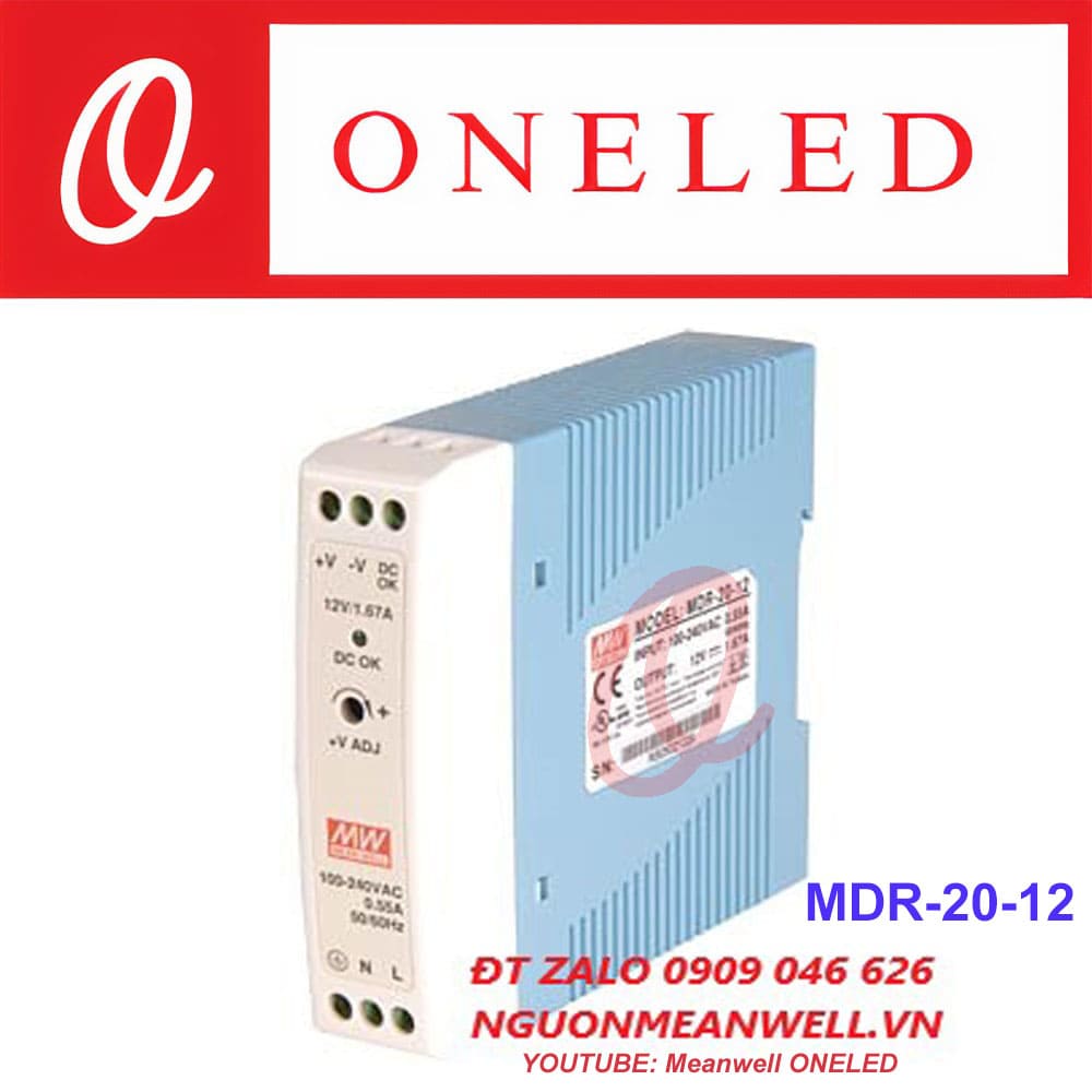 Giá Bộ Nguồn Meanwell MDR-20-12 Giá Bộ Nguồn Meanwell MDR-20-12