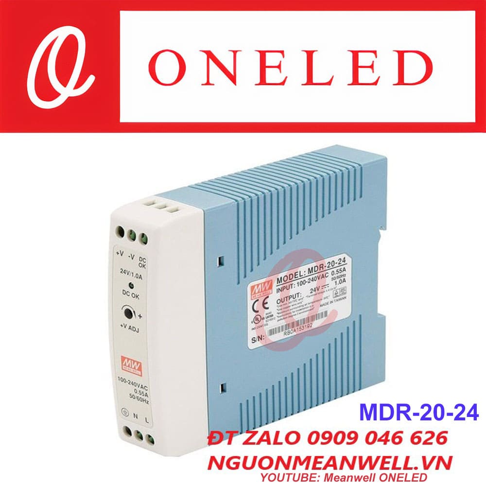 Giá Bộ Nguồn Meanwell MDR-20-24 Giá Bộ Nguồn Meanwell MDR-20-24
