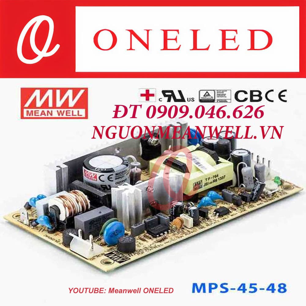 Giá Bộ Nguồn Meanwell MPS-45-48 Giá Bộ Nguồn Meanwell MPS-45-48