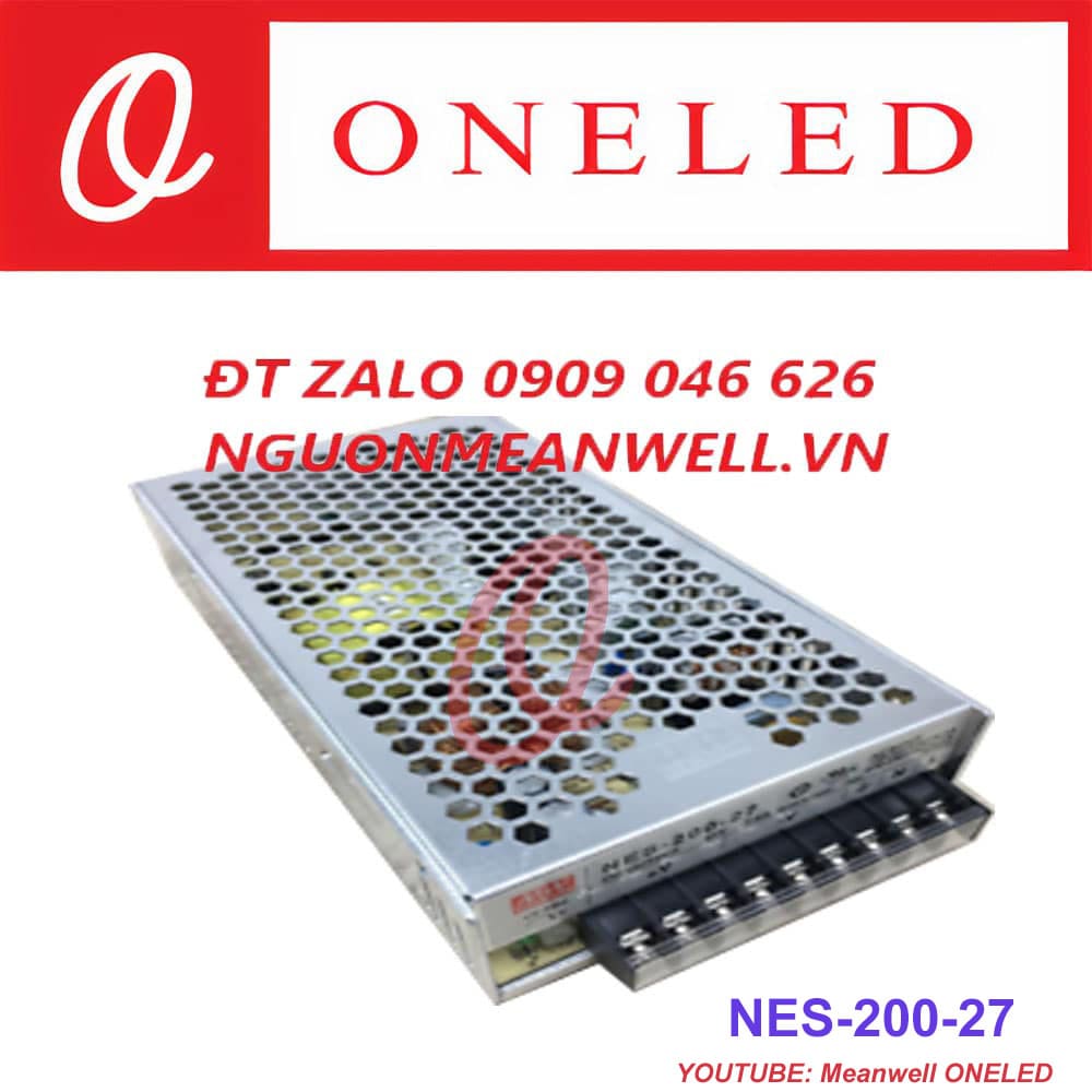 Giá Bộ Nguồn Meanwell NES-200-27 Giá Bộ Nguồn Meanwell NES-200-27