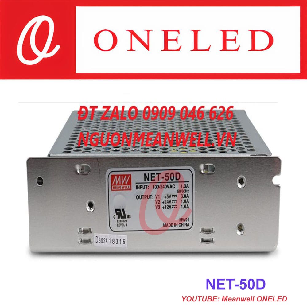 Giá Bộ Nguồn Meanwell NET-50D Giá Bộ Nguồn Meanwell NET-50D