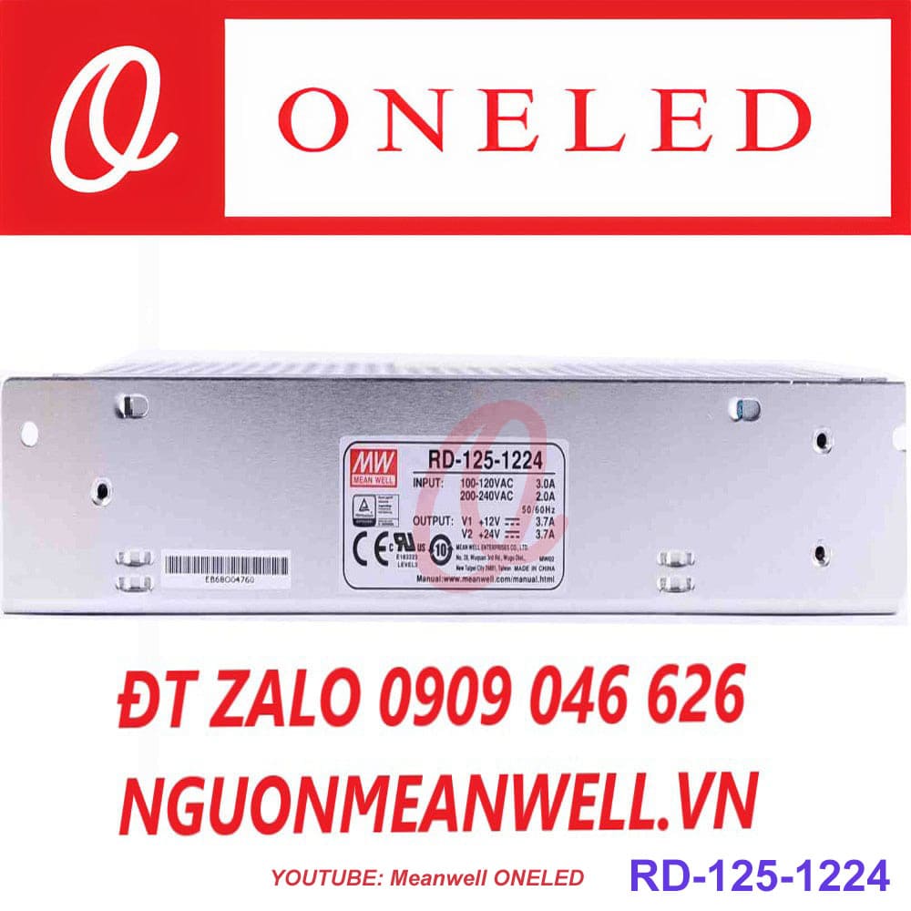 Giá Bộ Nguồn Meanwell RD-125-1224 Giá Bộ Nguồn Meanwell RD-125-1224