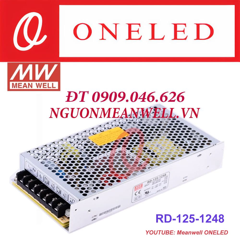 Giá Bộ Nguồn Meanwell RD-125-1248 Giá Bộ Nguồn Meanwell RD-125-1248