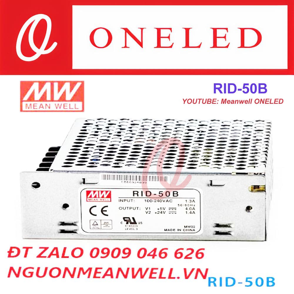 Giá Bộ Nguồn Meanwell RID-50B Giá Bộ Nguồn Meanwell RID-50B