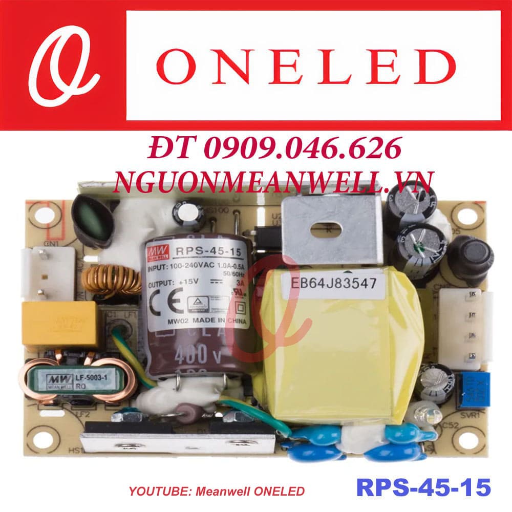 Giá Bộ Nguồn Meanwell RPS-45-15 Giá Bộ Nguồn Meanwell RPS-45-15