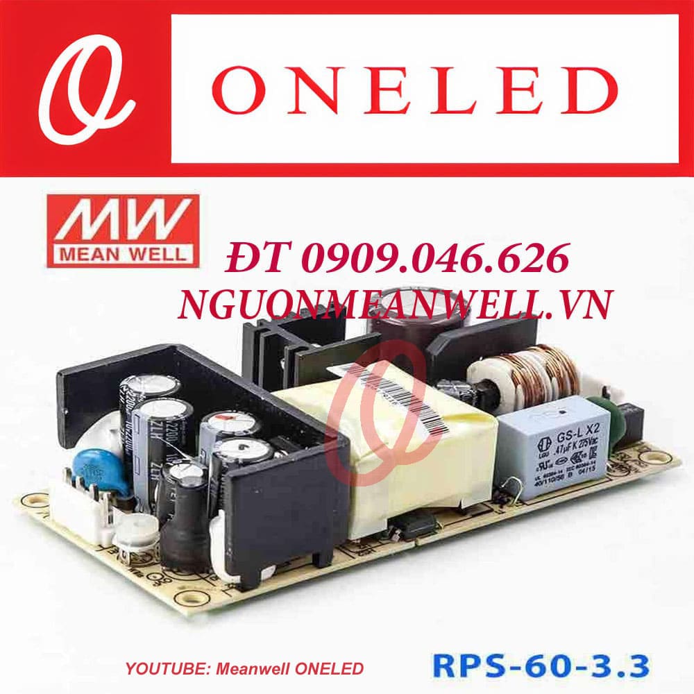 Giá Bộ Nguồn Meanwell RPS-60-3.3 Giá Bộ Nguồn Meanwell RPS-60-3.3