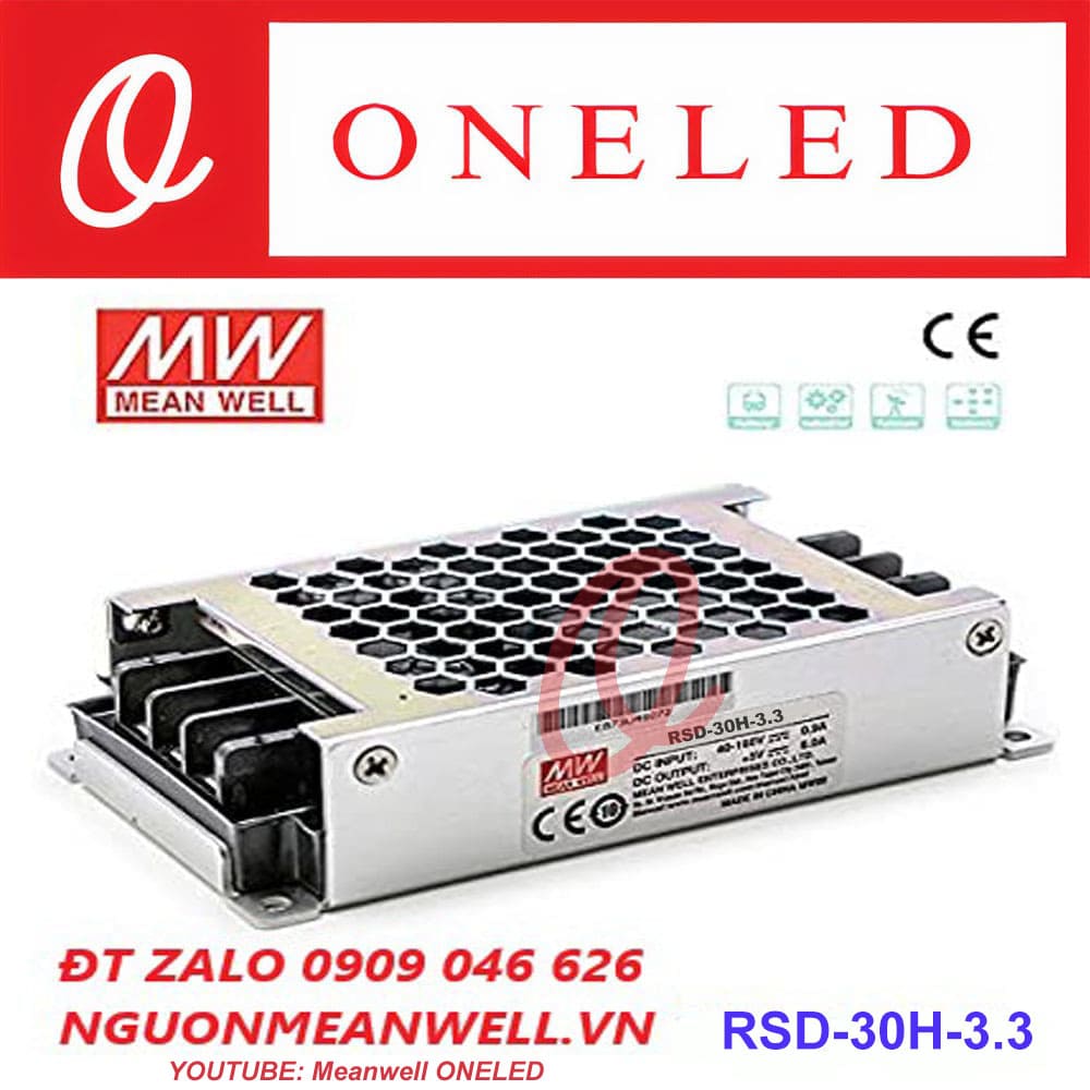Giá Bộ Nguồn Meanwell RSD-30H-3.3 Giá Bộ Nguồn Meanwell RSD-30H-3.3