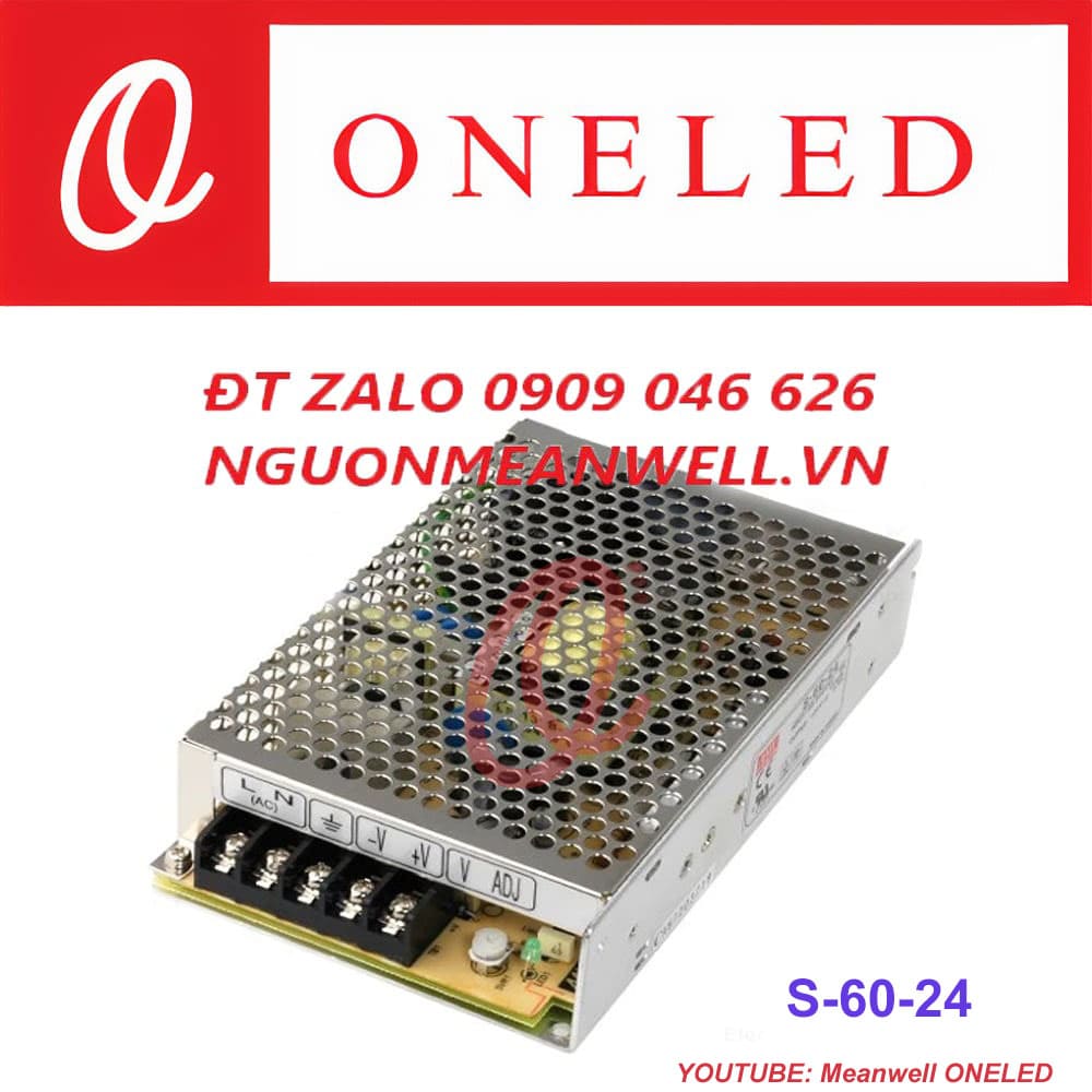 Giá Bộ Nguồn Meanwell S-60-24 Giá Bộ Nguồn Meanwell S-60-24