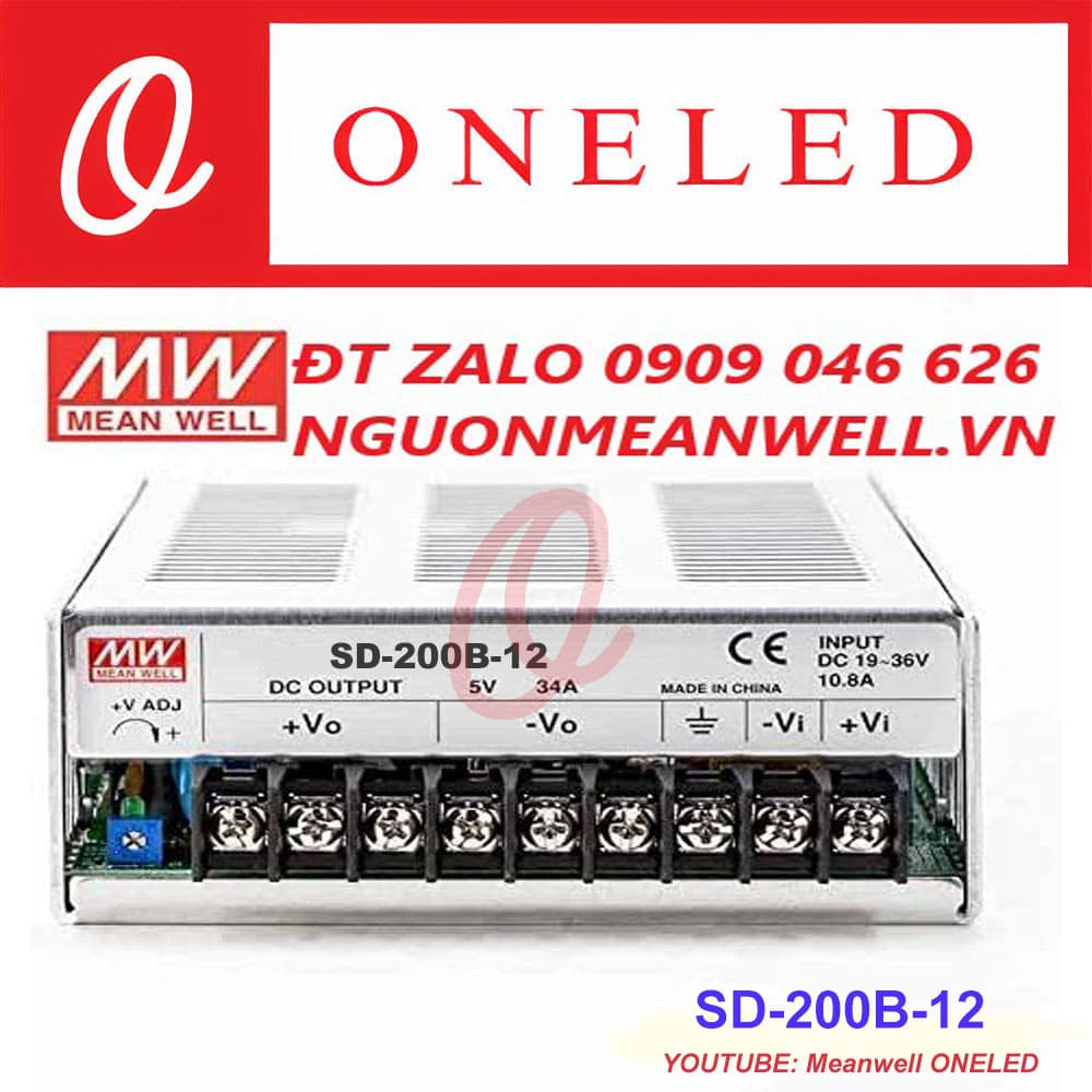 Giá Bộ Nguồn Meanwell SD-200B-12 Giá Bộ Nguồn Meanwell SD-200B-12