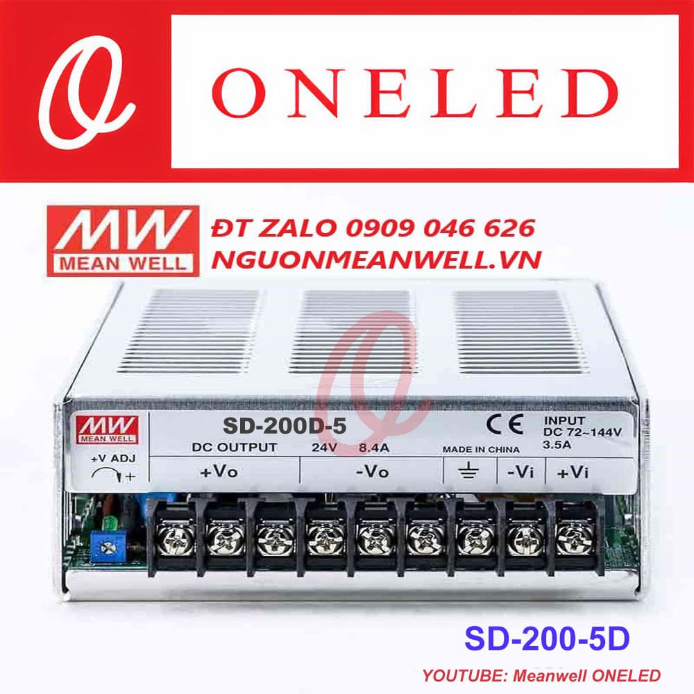 Giá Bộ Nguồn Meanwell SD-200D-5 Giá Bộ Nguồn Meanwell SD-200D-5