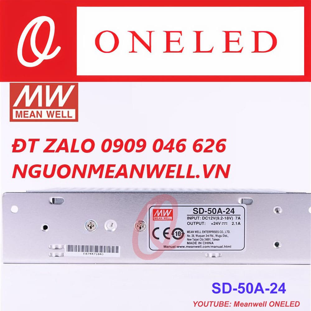 Giá Bộ Nguồn Meanwell SD-50A-24 Giá Bộ Nguồn Meanwell SD-50A-24