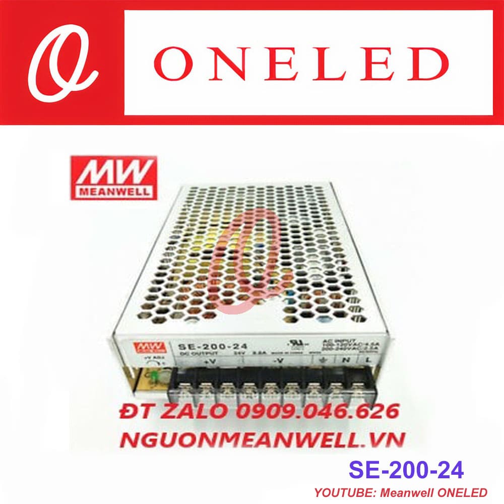 Giá Bộ Nguồn Meanwell SE-200-24 Giá Bộ Nguồn Meanwell SE-200-24
