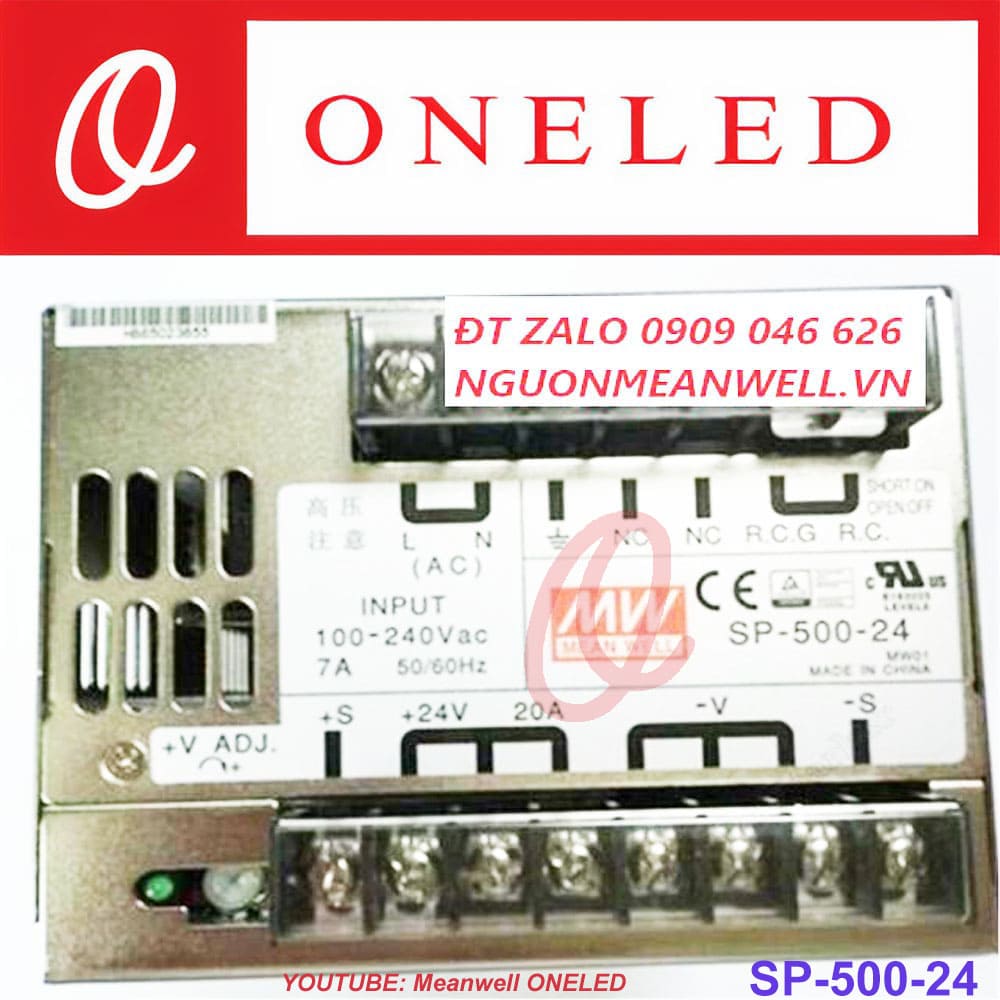 Giá Bộ Nguồn Meanwell SP-500-24 Giá Bộ Nguồn Meanwell SP-500-24