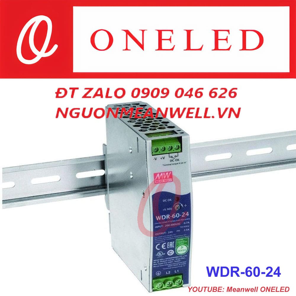 Giá Bộ Nguồn Meanwell WDR-60-24 Giá Bộ Nguồn Meanwell WDR-60-24
